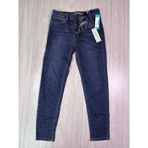 JUST USA Lola Skinny Jeans Dark Wash Button Fly Denim Pants Size 27/4 Stitch Fix